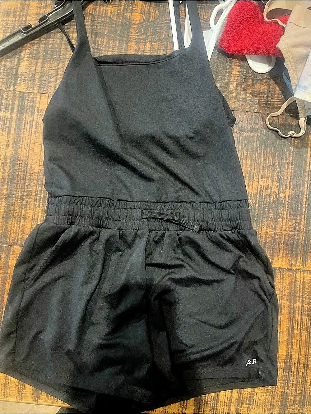 Abercrombie Kids YPB Active Romper Girls Black Size 13/14